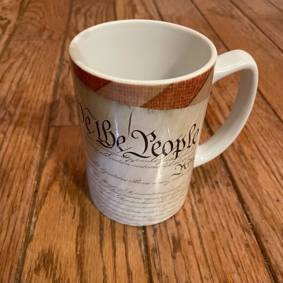 "We the People" United States Constitution Patriotic Large Coffee / Tea Mug - Picture 1 of 2